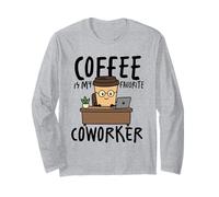 Le café est Mon collègue préféré, Mon Travail de Bureau Amusant Manche Longue