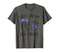 Le café et la fête des mères de ma Chienne des Pyrénées T-Shirt