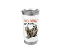 Le café glacé « Keep Me Going » Squelette Cold Brew Gobelet isotherme en acier inoxydable double paroi