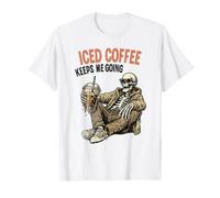 Le café glacé « Keep Me Going » Squelette Cold Brew T-Shirt