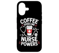 Le café me Donne des pouvoirs d'infirmière Coque pour iPhone 17
