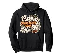 Le café se Marie Bien avec Le café introverti Silence Sweat à Capuche