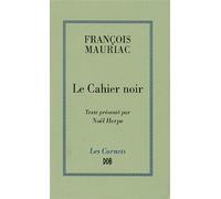 Le cahier noir - François Mauriac - Desclée De Brouwer - broché - Livre