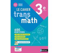 Le Cahier Transmath 3e - Edition 2021