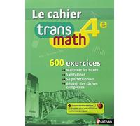 Le Cahier Transmath 4e