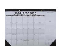 Le calendrier 2025 de 18 mois va de juillet 2025 à décembre 2026, un excellent moyen d'organiser votre temps efficacement (noir)