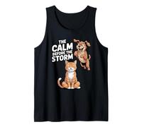 Le Calme Avant la tempête (Chat et Chien) Débardeur