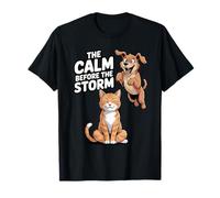 Le Calme Avant la tempête (Chat et Chien) T-Shirt