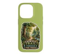 Le Calme est Un Sentier à Travers Les Arbres Coque pour iPhone 14 Pro