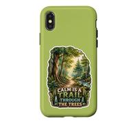 Le Calme est Un Sentier à Travers Les Arbres Coque pour iPhone X/XS