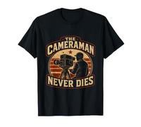 Le caméraman ne Meurt jamais : caméraman drôle, équipe de Tournage T-Shirt