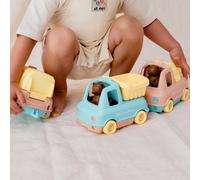 Le camion benne made in france en matière recyclée de petit ours brun