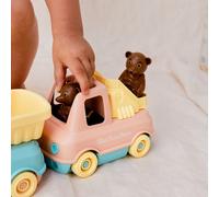 Le camion pompier made in france en matière recyclée de petit ours brun