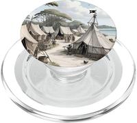 Le campement de Pirates de Barbe Noire - Teaches Hole PopSockets PopGrip pour MagSafe