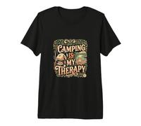 Le Camping est ma thérapie : Le Camping en Plein air T-Shirt Haut de Gamme