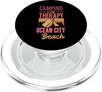 Le Camping est ma thérapie Voyage de Camping en Famille à Ocean City Beach PopSockets PopGrip pour MagSafe