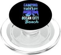 Le Camping est ma thérapie Voyage de Camping en Famille à Ocean City Beach PopSockets PopGrip pour MagSafe