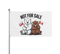 Le Canada N'Est Pas À Vendre, Le Groenland N'Est Pas À Vendre Garden Flag Avec Œillets Drapeau De Jardin Drôle Drapeaux Décoratif Décoration Pour Balcon Porche Pelouse 90X152Cm