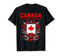 Le Canada n'est Pas à Vendre T-Shirt Graphique avec Valeur, Homme, Noir, M
