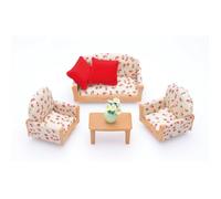 Le canapé, 2 fauteuils et table basse - Sylvanian Families - 4464