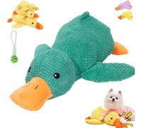 Le Canard Anti-Stress Que Tous Les Chiens Adorent, Canard Anti Stress Chien, Peluche Anti Stress Chien Grincer, Durably Reduces Separation Anxiety, Jouet pour Chiens pour Petit, Moyen (C,Grand)
