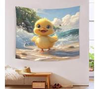Le canard jaune 3D Effet Tapisserie Art Mural Tapisserie Murales Tapisserie Murale Tissu Pour La DécoSourision De Chambre À Coucher, DécoSourisions Murales, Art Mural, Nappes Tapisseries 150cmx200cm