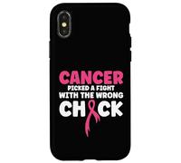 Le Cancer a Choisi de se Battre avec la Mauvaise Fille Krebs Coque pour iPhone X/XS