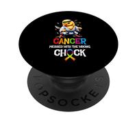Le Cancer a joué avec Une Mauvaise Fille, Un Guerrier du Cancer, Un Art Martial PopSockets PopGrip Adhésif