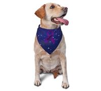 Le Cancer, C'est Nul ! Sensibilisation À La Violence Domestique : Ruban Violet Bandana Chien Réglable Écharpe pour Chien Lavable Foulard Triangulaire Chiens pour Fête Quotidien