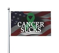 Le Cancer, C'Est Nul ! Sensibilisation Au Cancer Du Foie Drapeaux Décoratif Drapeau Résistant Aux Intempéries Bannière Pour Célébrations Bar Cour 90X150Cm