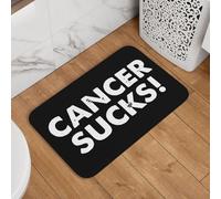 Le Cancer C'est Nul. Tapis De Porte Antidérapant Tapis De Bain Résistant Paillasson D'Intérieur pour Bureau Chambre Couloir 60X40Cm