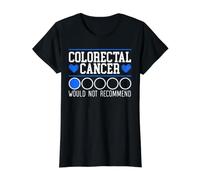 Le Cancer Colorectal ne recommande Pas la Sensibilisation au Cancer du côlon T-Shirt Graphique avec Valeur, Femme, Noir, XS