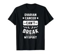 Le Cancer de l'ovaire ne Peut Pas briser Mon Esprit T-Shirt Graphique avec Valeur, Homme, Noir, L