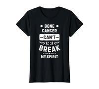 Le Cancer des os ne Peut Pas briser Mon Esprit T-Shirt Graphique avec Valeur, Femme, Noir, M