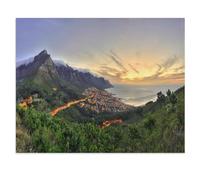 Le Cap avec la Table Mountain, Lions Head et Les Douze Apôtres, Afrique du Sud，Puzzles 1000 Pièces, Décoration De La Maison Soulagement du Stress Ensembles De Jouets （38x26cm）-V74