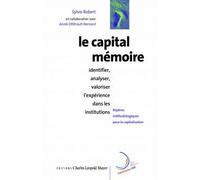 Le Capital Mémoire : Identifier, Analyser, Valoriser L'expérience Dans Les Institutions
