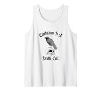 Le capitalisme est Un culte de la Mort Crow Skull Goth Alternative Punk Débardeur