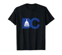 Le Capitole américain à l'intérieur de Blue DC T-Shirt Graphique avec Valeur