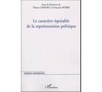 Le caractère équitable de la représentation politique - François Robbe - L'harmattan - broché - Essai