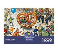 Le Carnaval chaotique de Cologne Puzzle en Bois Imperméable DIY Puzzles De 1000 Pièces pour Adultes Cadeaux Amusant Jeux De Stimulants