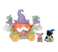 SYLVANIAN FAMILIES - Le carrosse Citrouille - 2 Figurines incluses - Plongez dans l'univers des Figurines Miniatures - Jouet Enfant 3 Ans et + | 5869