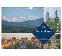 Le Caucase - Découvertes entre l'Asie et l'Europe, Version française (Calendrier mural 2026 DIN A4 portrait), Calendrier CALVENDO mensuel