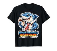 Le Cauchemar des ressources humaines : Funny HR Job Shark T-Shirt Graphique avec Valeur