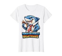 Le Cauchemar des ressources humaines : Funny HR Job Shark T-Shirt Graphique avec Valeur