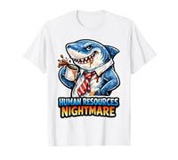 Le Cauchemar des ressources humaines : Funny HR Job Shark T-Shirt Graphique avec Valeur
