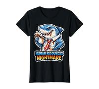 Le Cauchemar des ressources humaines : Funny HR Job Shark T-Shirt Graphique avec Valeur