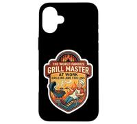 Le célèbre maître du Grill au Travail pour grillades et rafraîchissements Coque pour iPhone 16 Plus