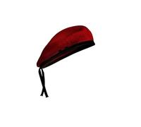 LE CENTURION VERITABLE Beret Officiel Parachutiste Francais Rouge Pure Laine Cuir Fabrication Francaise Armee Militaire Airsoft Taille 57