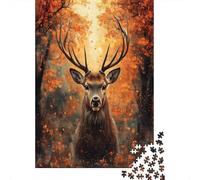 Le cerf Puzzle 1000 Pièces Puzzle pour Adulte Jeu EduLe chatif 1000 Pièces Puzzles pour Adultes Enfants 1000pcs (75x50cm)