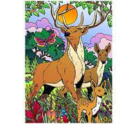 Le CERF - Tableau A COLORIER